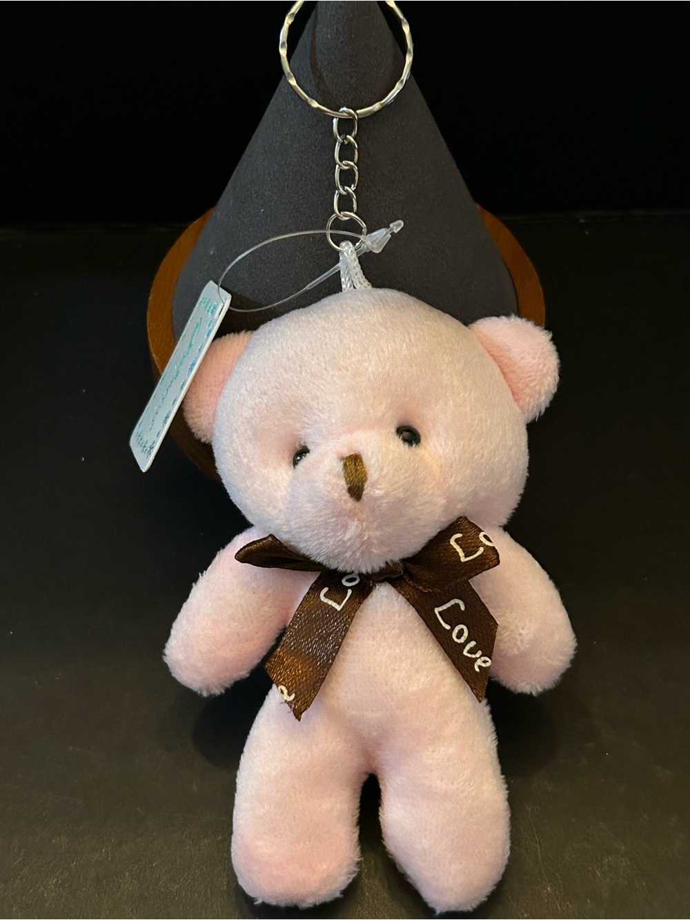 BUY 1 GET 1 FREE Cute Plush Bear 🐻 Keychains w/Brown 'Love' Ribbon Assorted